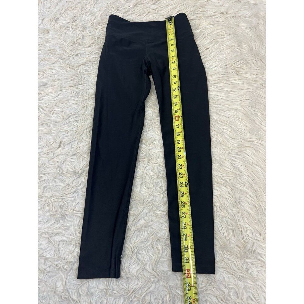 Noli Black Liquid High Rise Leggings Size Small Stretch Pants Shiny 7/8 Length - Picture 5 of 9